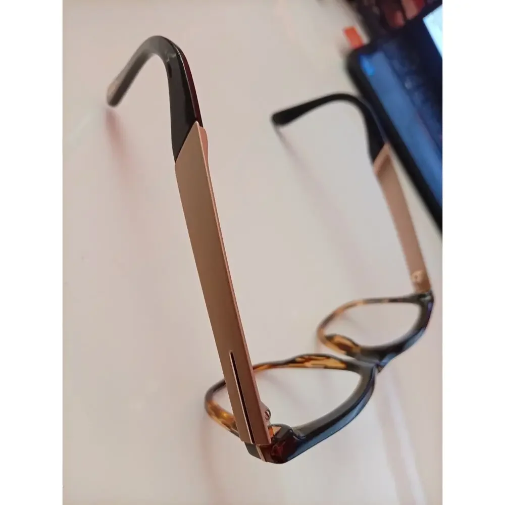 Tom Ford TF5372 005 Eyeglasses Black Tortoise Gold Cat Eye Frame 54-16-145 Italy